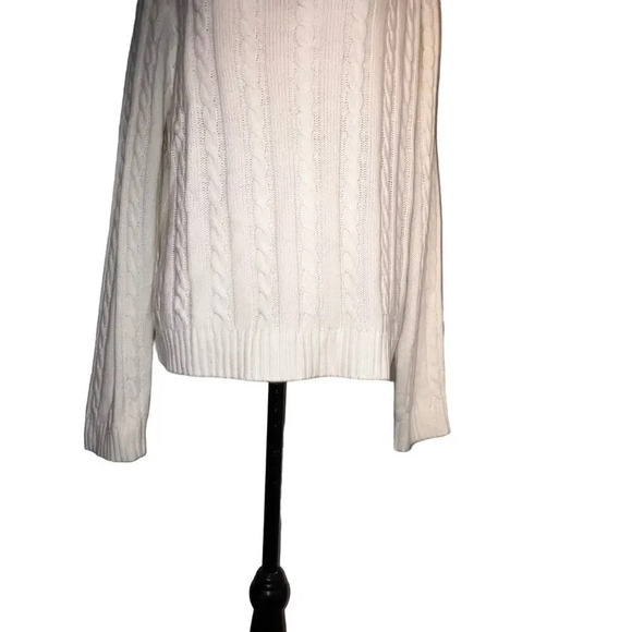 Almost famous 3X cable Knit zip mock neck, cut out chest long sleeve sweater NEW - Picture 4 of 11